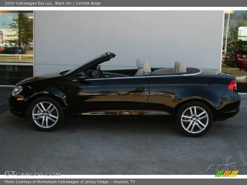 Black Uni / Cornsilk Beige 2009 Volkswagen Eos Lux
