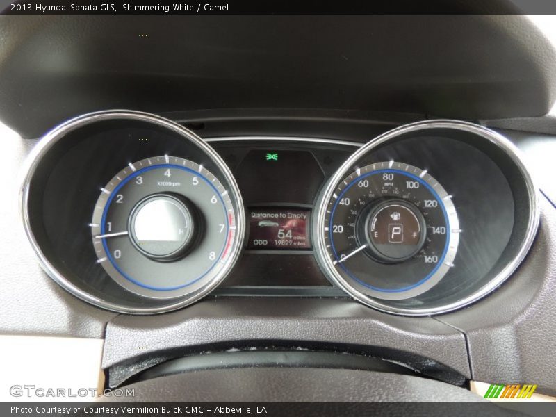 Shimmering White / Camel 2013 Hyundai Sonata GLS