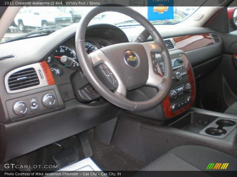 Victory Red / Ebony 2011 Chevrolet Avalanche LS 4x4