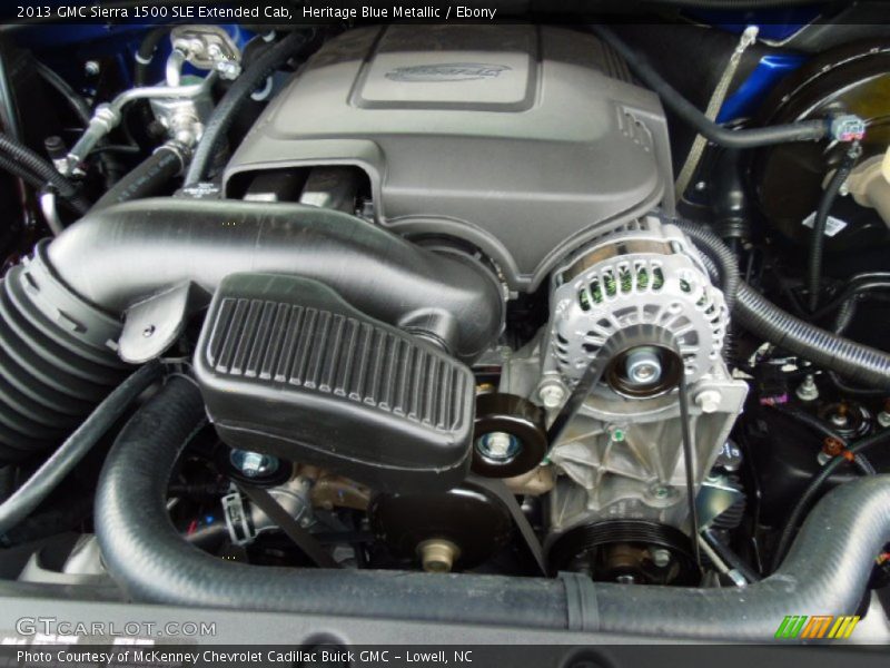 Heritage Blue Metallic / Ebony 2013 GMC Sierra 1500 SLE Extended Cab