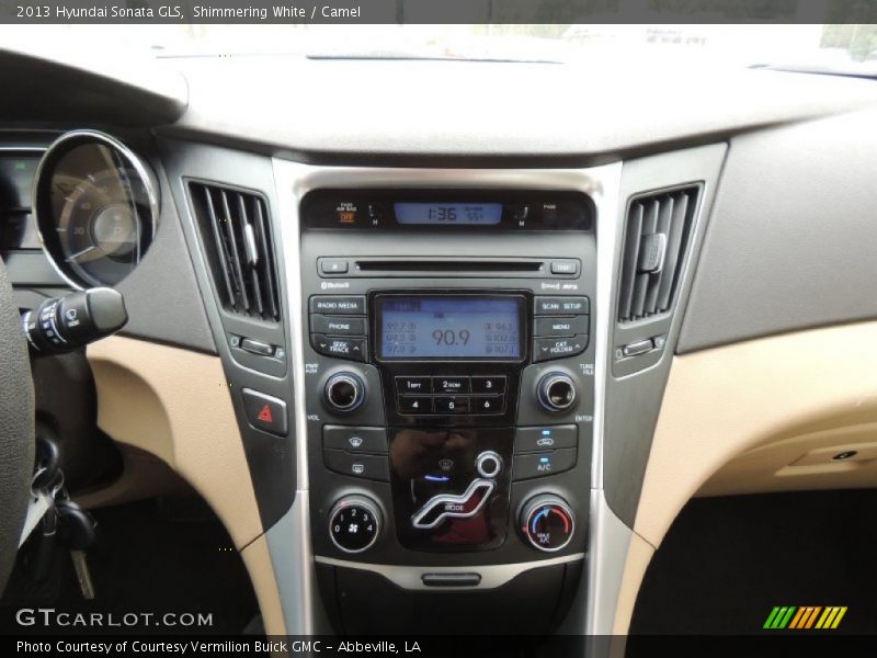 Shimmering White / Camel 2013 Hyundai Sonata GLS