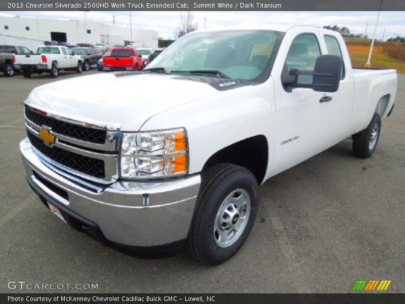 Summit White / Dark Titanium 2013 Chevrolet Silverado 2500HD Work Truck Extended Cab