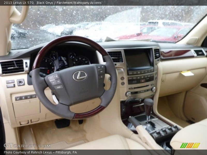 Black Onyx / Parchment/Mahogany Accents 2013 Lexus LX 570