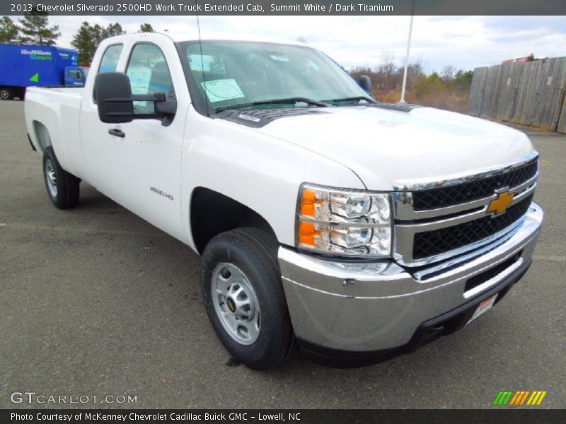 Summit White / Dark Titanium 2013 Chevrolet Silverado 2500HD Work Truck Extended Cab