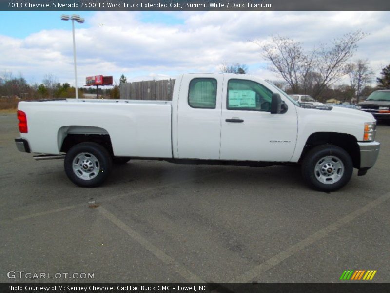 Summit White / Dark Titanium 2013 Chevrolet Silverado 2500HD Work Truck Extended Cab