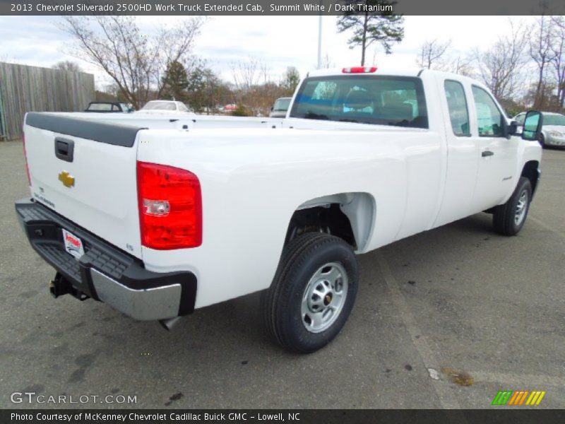 Summit White / Dark Titanium 2013 Chevrolet Silverado 2500HD Work Truck Extended Cab