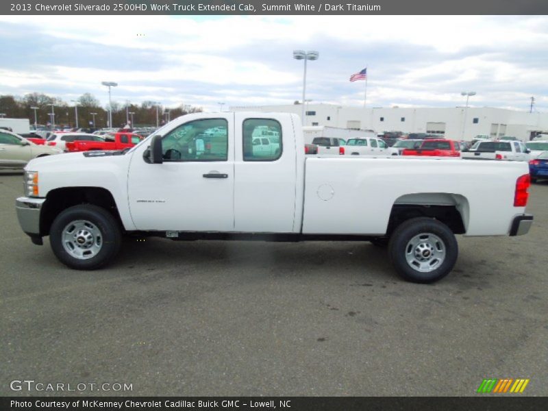 Summit White / Dark Titanium 2013 Chevrolet Silverado 2500HD Work Truck Extended Cab