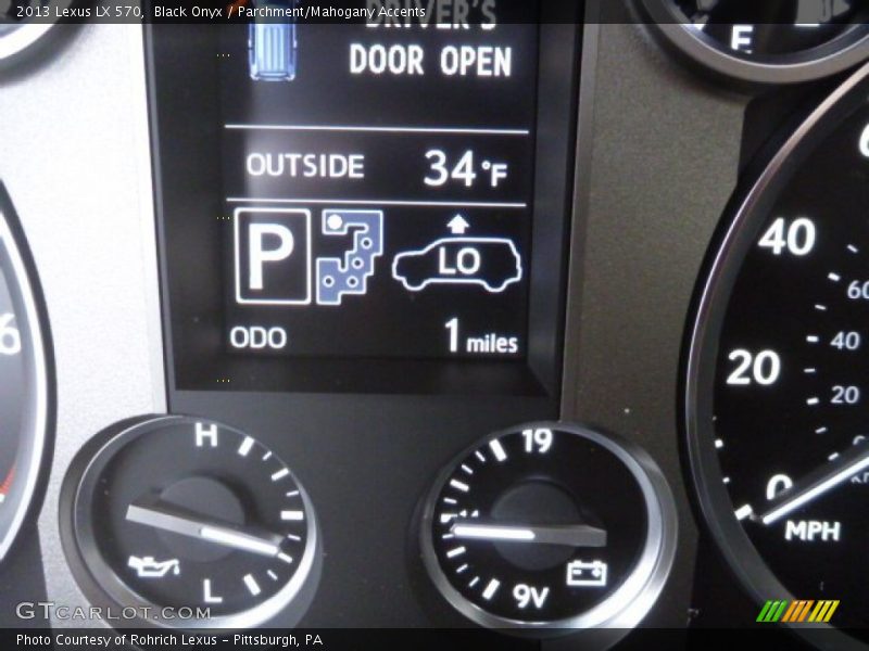 Black Onyx / Parchment/Mahogany Accents 2013 Lexus LX 570