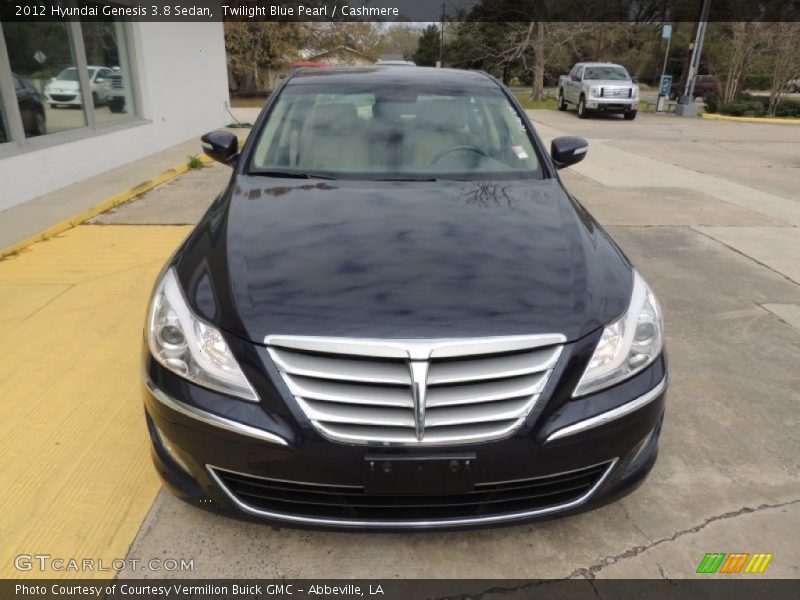 Twilight Blue Pearl / Cashmere 2012 Hyundai Genesis 3.8 Sedan