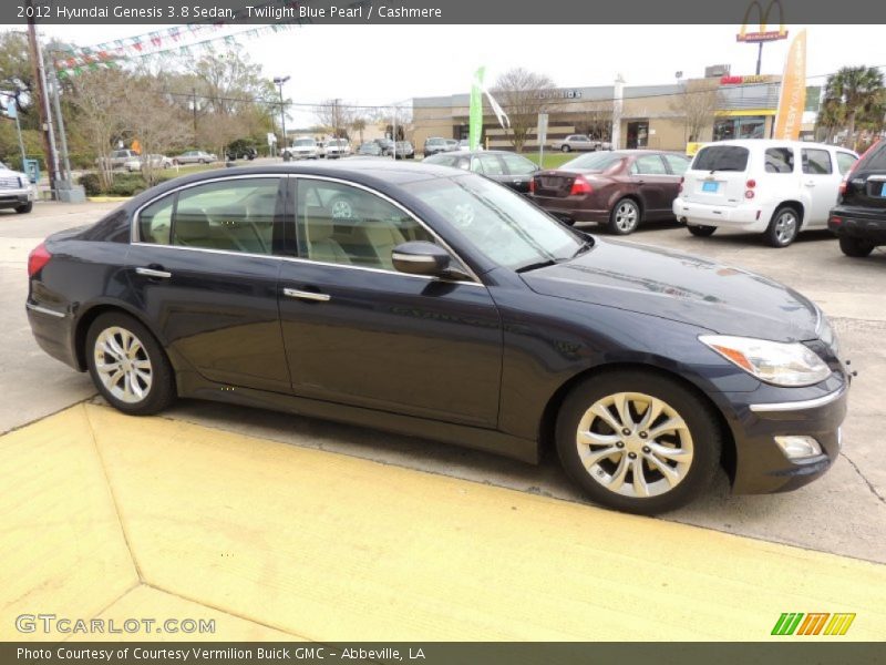 Twilight Blue Pearl / Cashmere 2012 Hyundai Genesis 3.8 Sedan