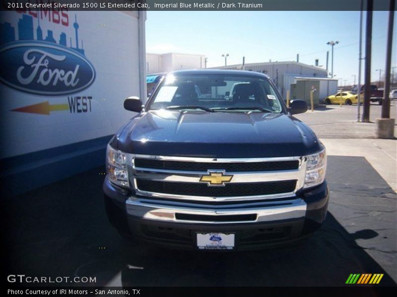 Imperial Blue Metallic / Dark Titanium 2011 Chevrolet Silverado 1500 LS Extended Cab