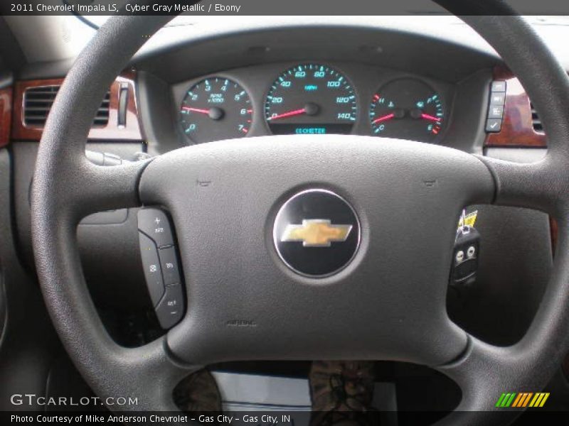 Cyber Gray Metallic / Ebony 2011 Chevrolet Impala LS