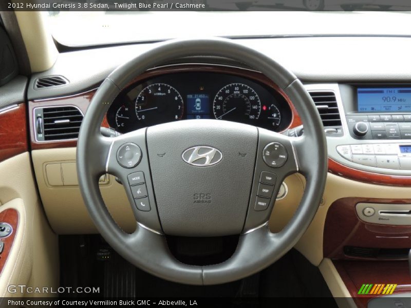 Twilight Blue Pearl / Cashmere 2012 Hyundai Genesis 3.8 Sedan
