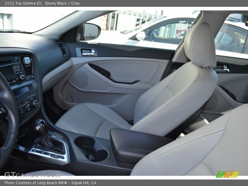 Ebony Black / Gray 2012 Kia Optima EX