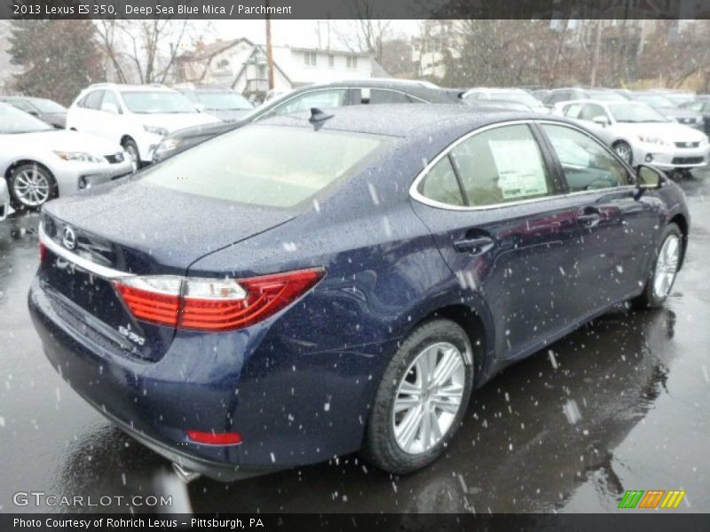 Deep Sea Blue Mica / Parchment 2013 Lexus ES 350