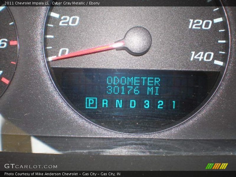 Cyber Gray Metallic / Ebony 2011 Chevrolet Impala LS