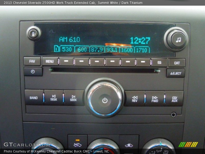 Summit White / Dark Titanium 2013 Chevrolet Silverado 2500HD Work Truck Extended Cab
