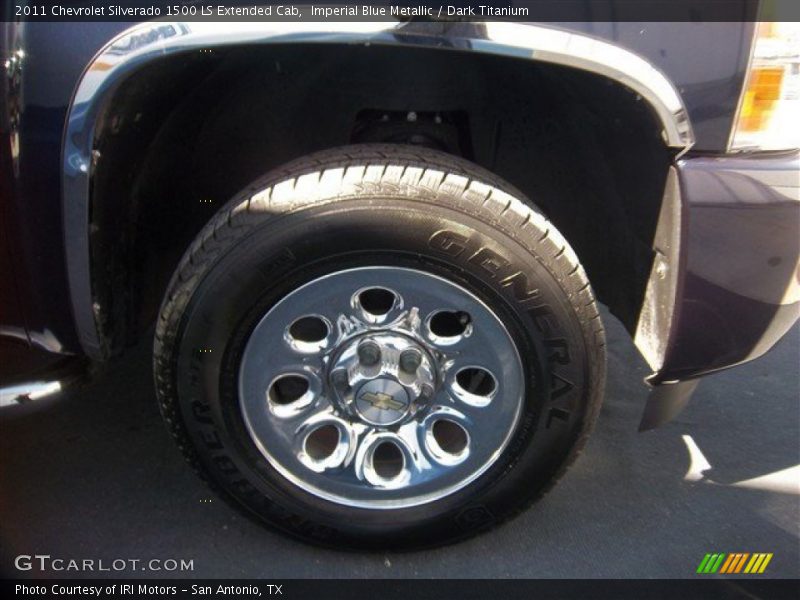 Imperial Blue Metallic / Dark Titanium 2011 Chevrolet Silverado 1500 LS Extended Cab