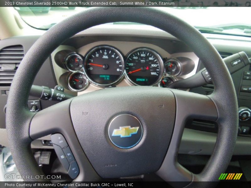 Summit White / Dark Titanium 2013 Chevrolet Silverado 2500HD Work Truck Extended Cab