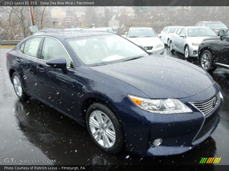 Deep Sea Blue Mica / Parchment 2013 Lexus ES 350
