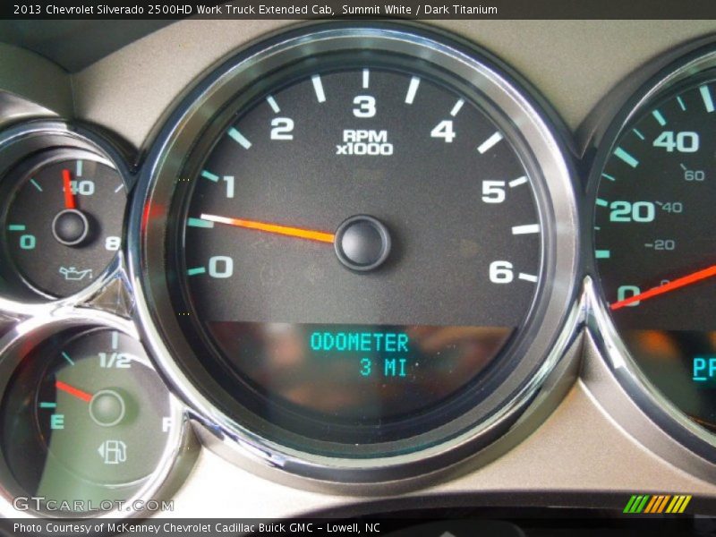 Summit White / Dark Titanium 2013 Chevrolet Silverado 2500HD Work Truck Extended Cab