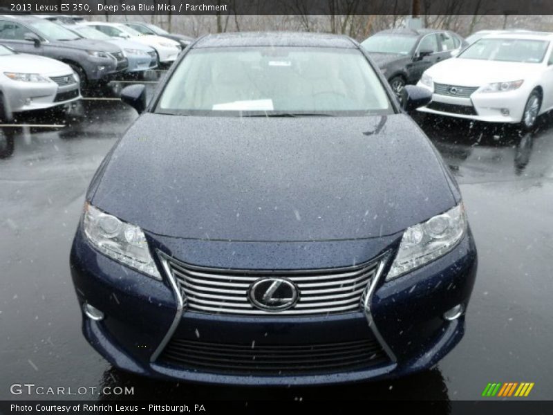 Deep Sea Blue Mica / Parchment 2013 Lexus ES 350