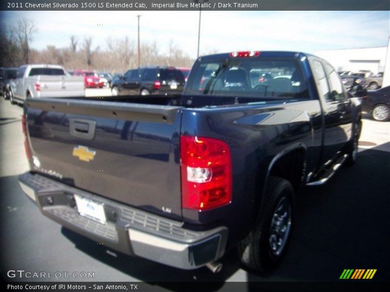 Imperial Blue Metallic / Dark Titanium 2011 Chevrolet Silverado 1500 LS Extended Cab