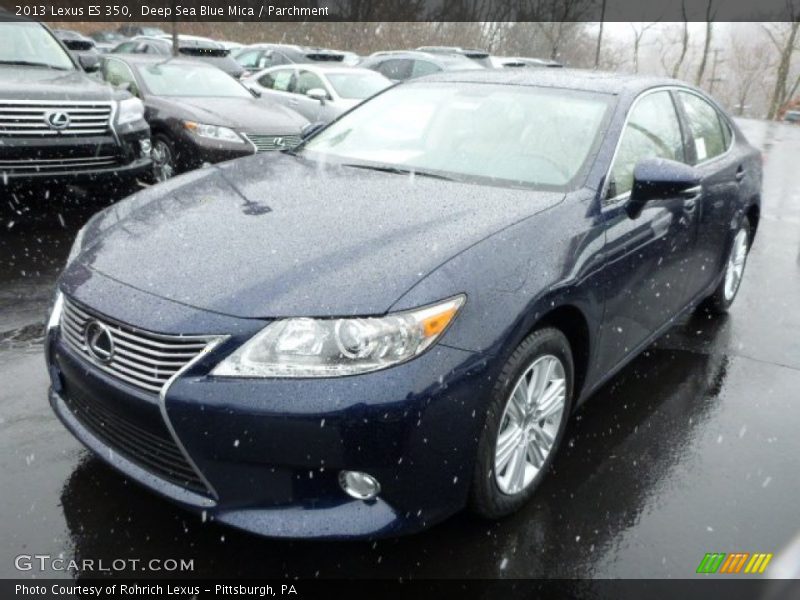 Deep Sea Blue Mica / Parchment 2013 Lexus ES 350