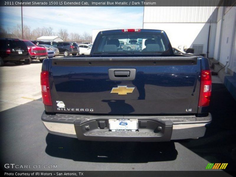 Imperial Blue Metallic / Dark Titanium 2011 Chevrolet Silverado 1500 LS Extended Cab