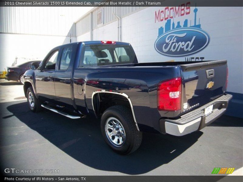 Imperial Blue Metallic / Dark Titanium 2011 Chevrolet Silverado 1500 LS Extended Cab