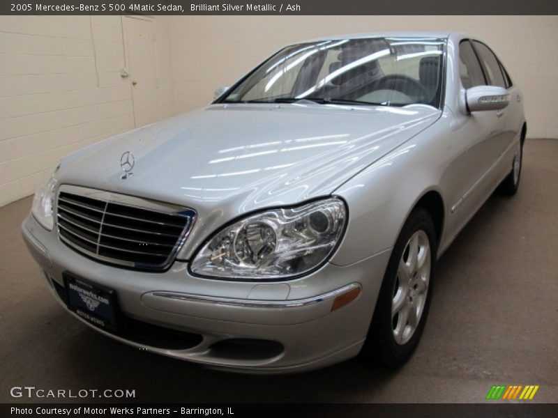 Brilliant Silver Metallic / Ash 2005 Mercedes-Benz S 500 4Matic Sedan
