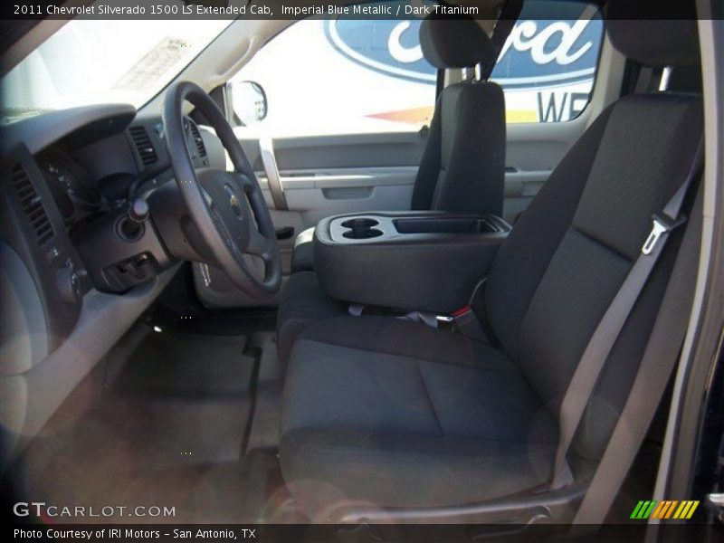 Imperial Blue Metallic / Dark Titanium 2011 Chevrolet Silverado 1500 LS Extended Cab