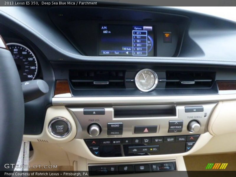 Deep Sea Blue Mica / Parchment 2013 Lexus ES 350
