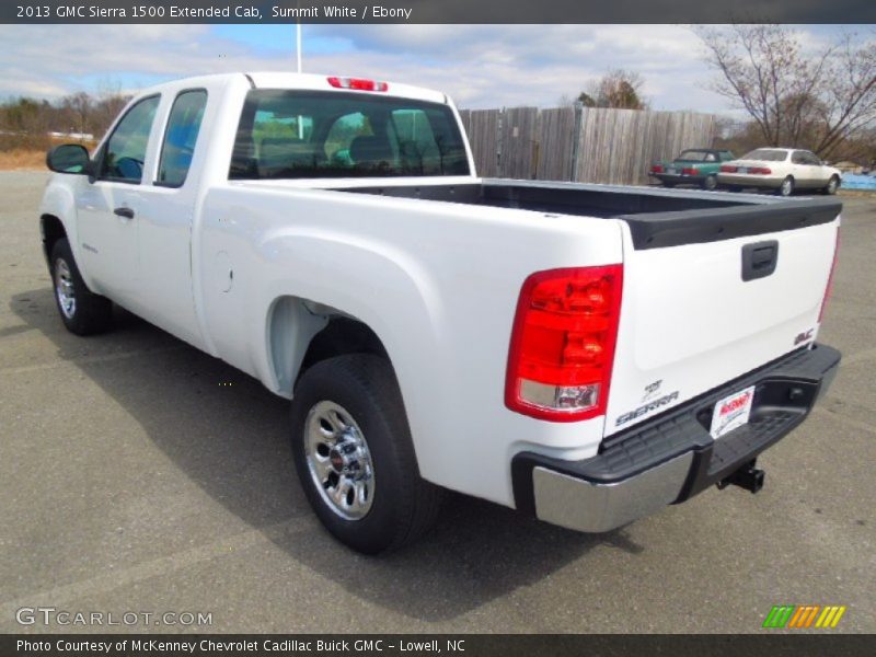 Summit White / Ebony 2013 GMC Sierra 1500 Extended Cab