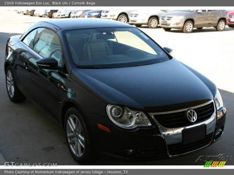 Black Uni / Cornsilk Beige 2009 Volkswagen Eos Lux