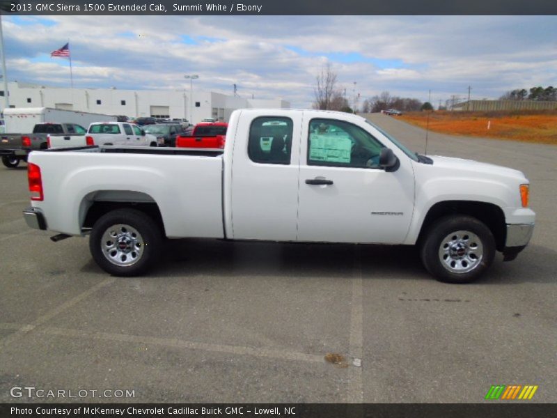 Summit White / Ebony 2013 GMC Sierra 1500 Extended Cab