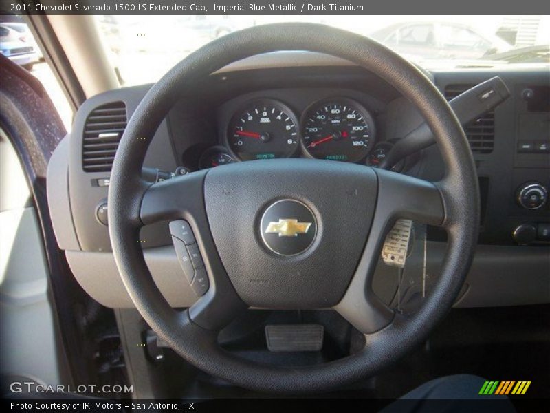 Imperial Blue Metallic / Dark Titanium 2011 Chevrolet Silverado 1500 LS Extended Cab