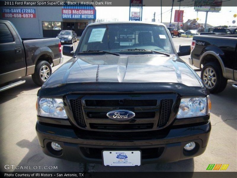 Black / Medium Dark Flint 2011 Ford Ranger Sport SuperCab