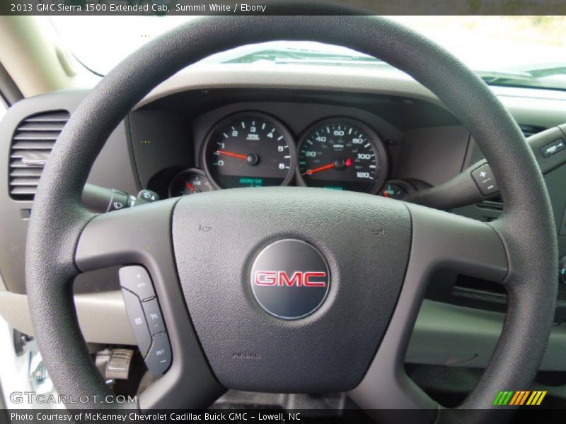 Summit White / Ebony 2013 GMC Sierra 1500 Extended Cab