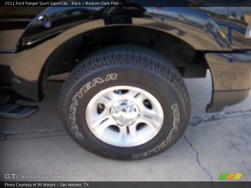 Black / Medium Dark Flint 2011 Ford Ranger Sport SuperCab