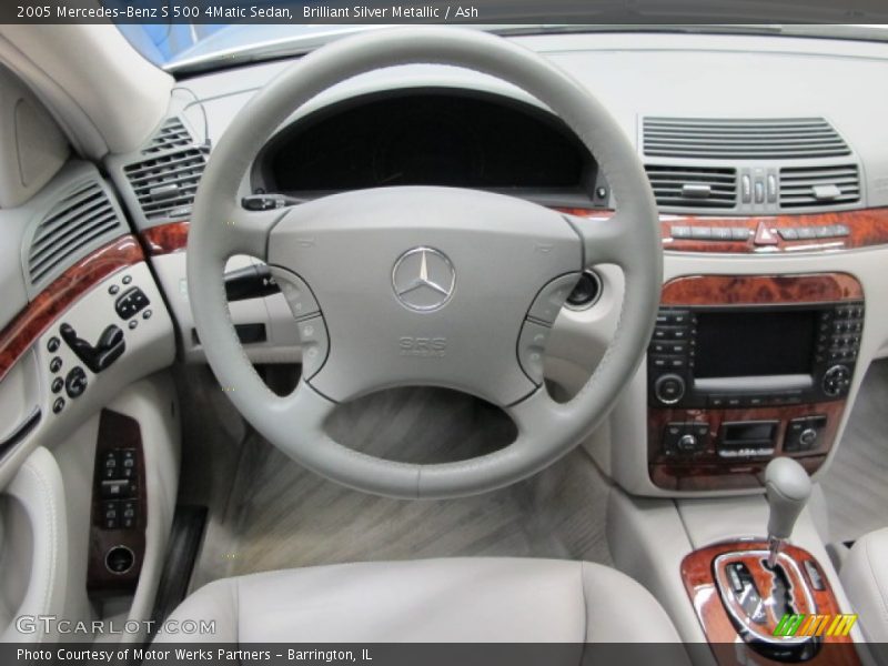 Brilliant Silver Metallic / Ash 2005 Mercedes-Benz S 500 4Matic Sedan