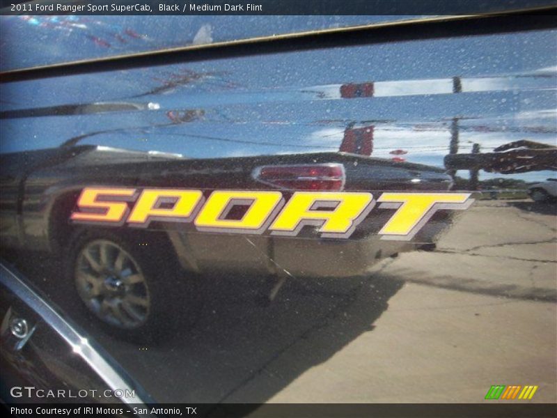 Black / Medium Dark Flint 2011 Ford Ranger Sport SuperCab