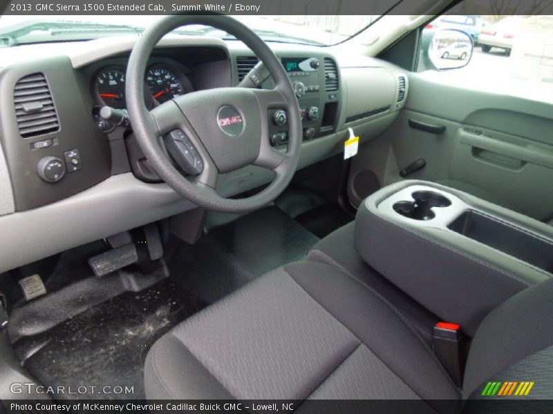 Summit White / Ebony 2013 GMC Sierra 1500 Extended Cab