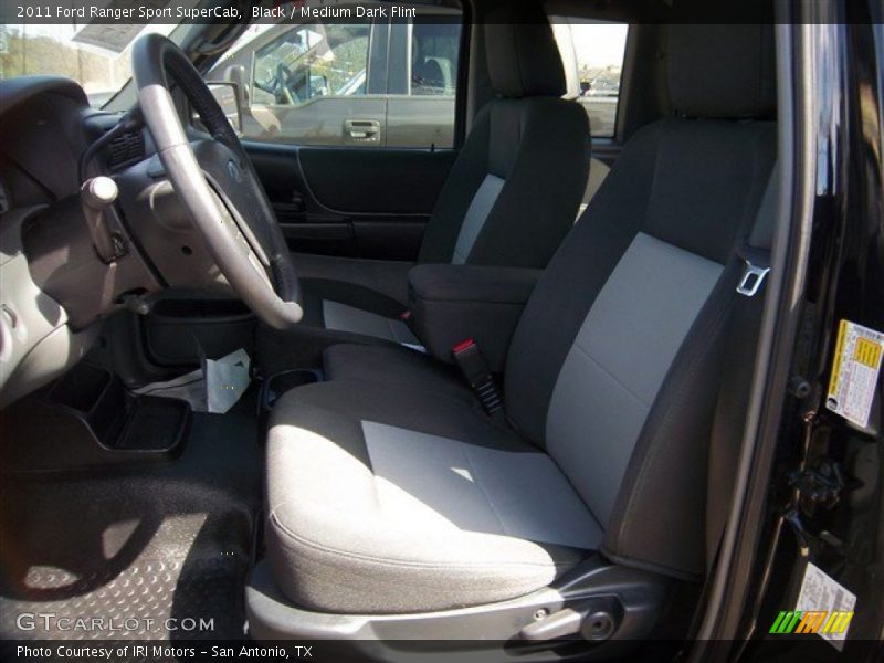 Black / Medium Dark Flint 2011 Ford Ranger Sport SuperCab