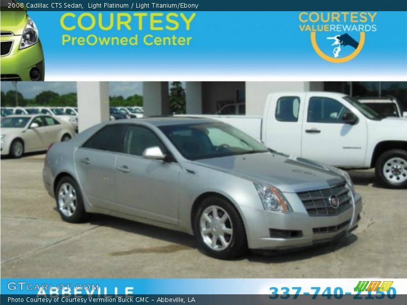 Light Platinum / Light Titanium/Ebony 2008 Cadillac CTS Sedan