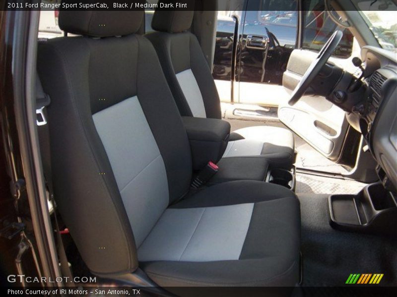 Black / Medium Dark Flint 2011 Ford Ranger Sport SuperCab