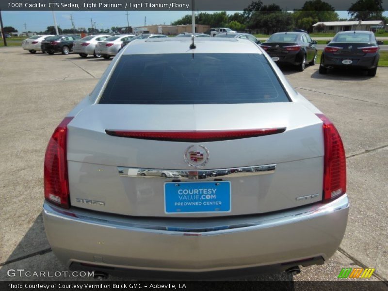 Light Platinum / Light Titanium/Ebony 2008 Cadillac CTS Sedan