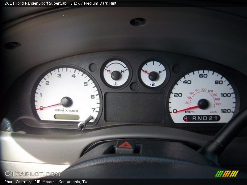 Black / Medium Dark Flint 2011 Ford Ranger Sport SuperCab