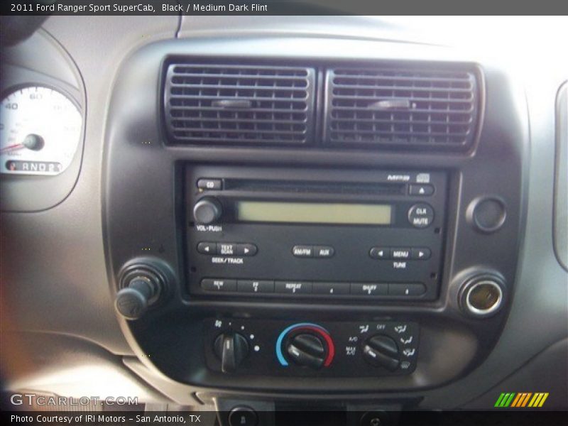 Black / Medium Dark Flint 2011 Ford Ranger Sport SuperCab