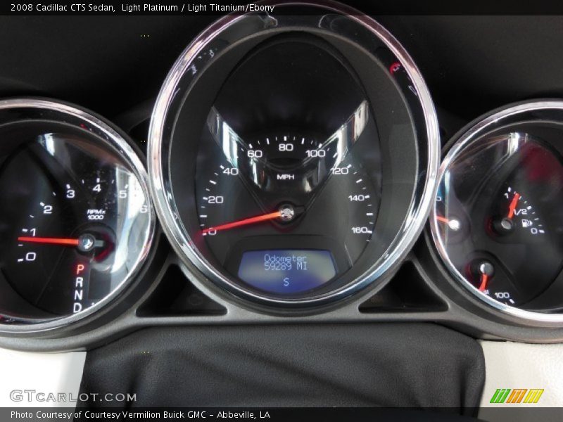 Light Platinum / Light Titanium/Ebony 2008 Cadillac CTS Sedan